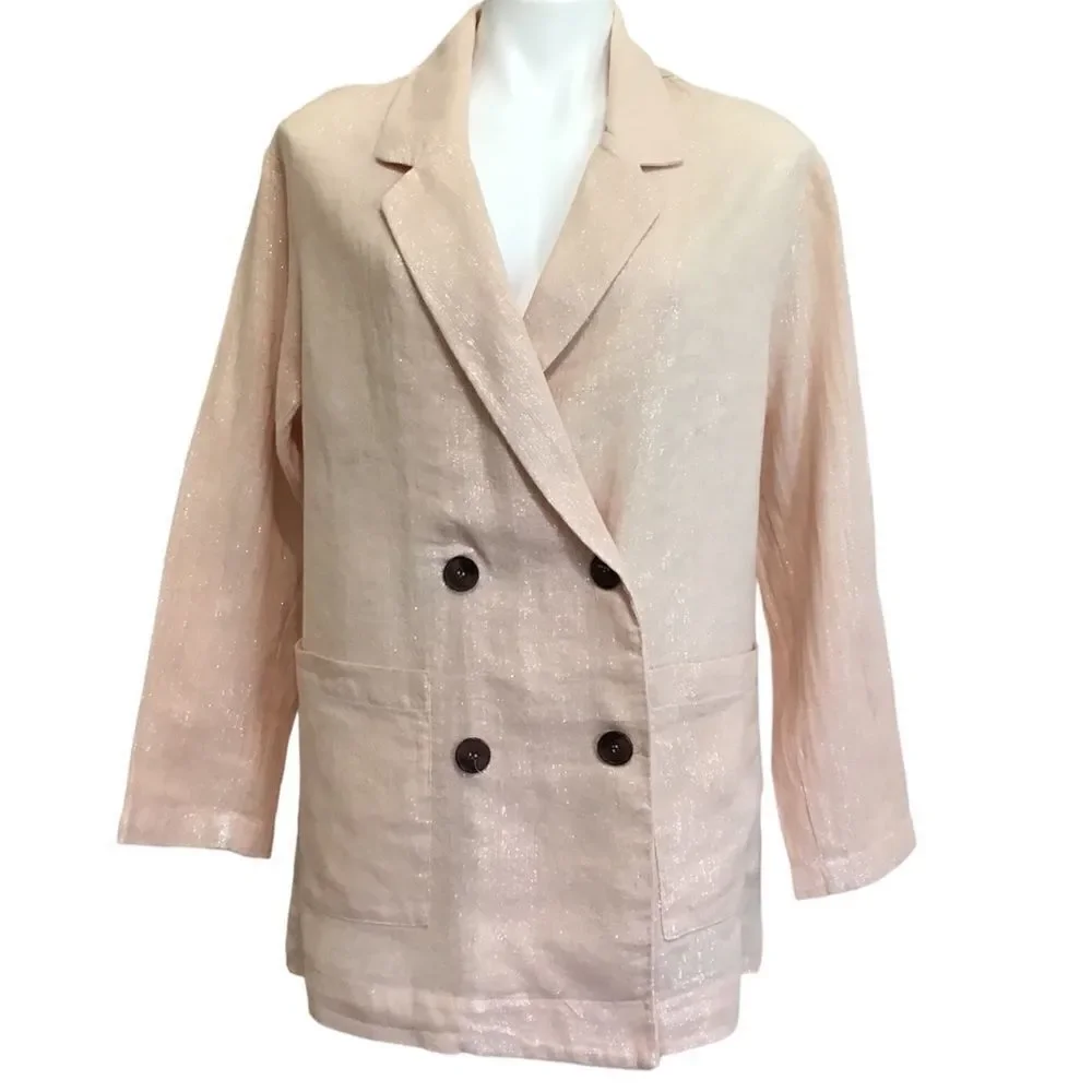 Anthropologie Amadi Kaye Blazer Double Breast New Size Medium